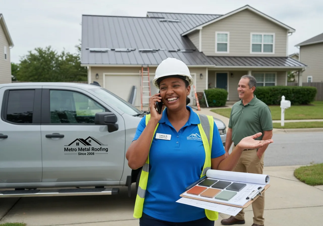 Storm Damage Metal Roof Repair in Unionville, IN